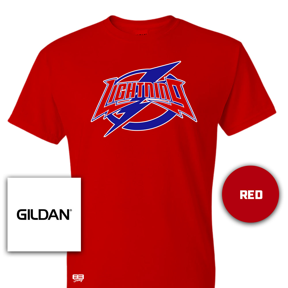 Gildan Youth & Adult 5.5 oz, 50-50 T-Shirt - Palm Beach Gardens Lightning