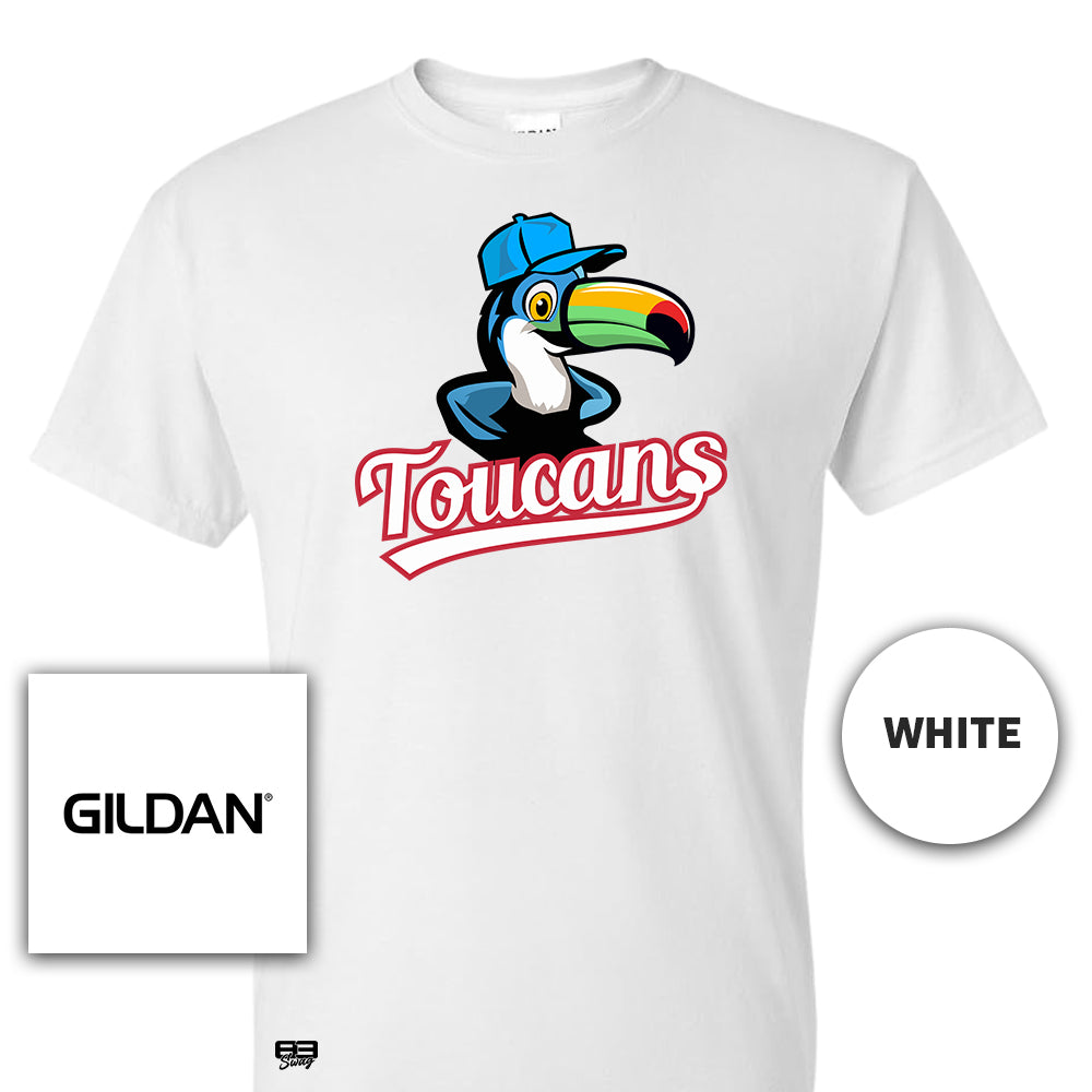 Gildan Youth & Adult 5.5 oz, 50-50 T-Shirt - Toucans Baseball LV