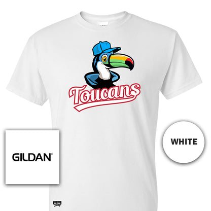 Gildan Youth & Adult 5.5 oz, 50-50 T-Shirt - Toucans Baseball LV