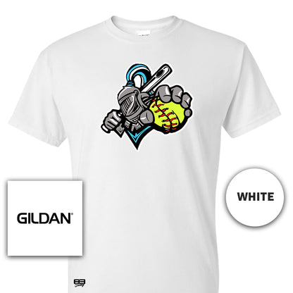 Gildan Youth & Adult 5.5 oz, 50-50 T-Shirt - Knights Softball