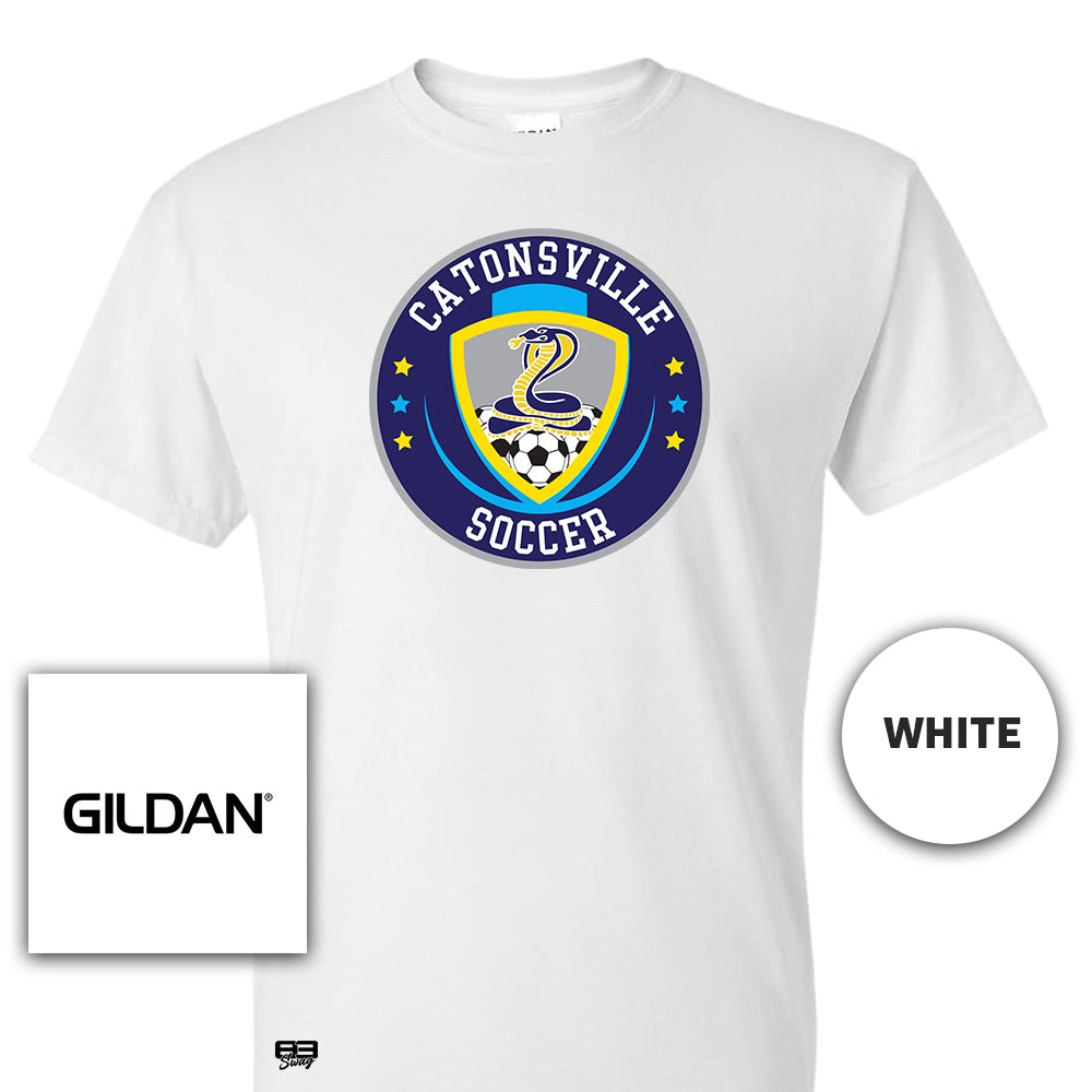 Gildan Youth & Adult 5.5 oz, 50-50 T-Shirt - Catonsville Cobras Soccer