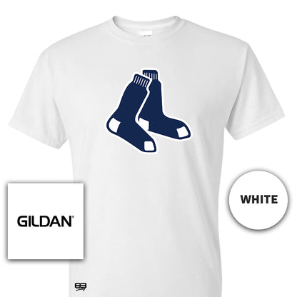 Gildan Youth & Adult 5.5 oz, 50-50 T-Shirt - Blue Sox