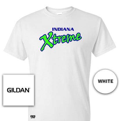 Gildan Youth & Adult 5.5 oz, 50-50 T-Shirt - Indiana Xtreme Softball V1