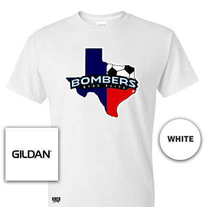 Gildan Youth & Adult 5.5 oz, 50-50 T-Shirt - BYSC Bombers Soccer