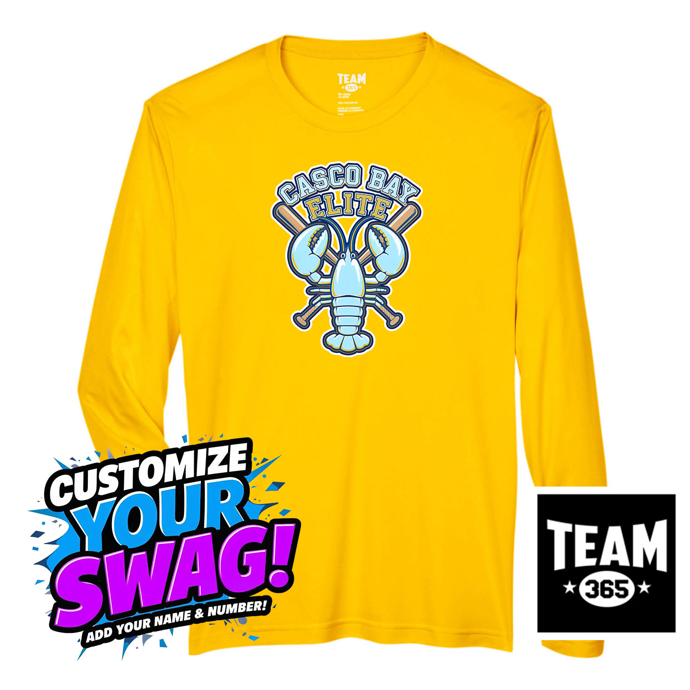 Team 365 Youth & Men's Zone Performance Long-Sleeve T-Shirt - Casco Bay Elite Baseball