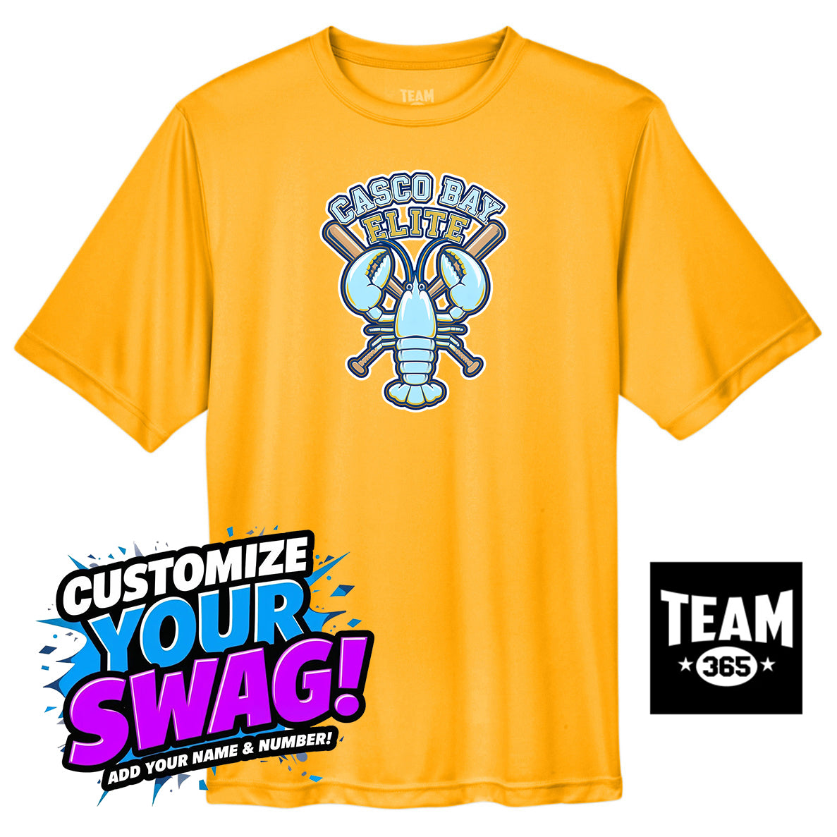 Team 365 Youth & Men's Zone Performance T-Shirt - Casco Bay Elite Baseball