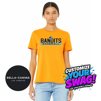 Bella + Canvas B6400 Women's Relaxed Jersey Short-Sleeve T-Shirt - Bold City Bandits Baseball