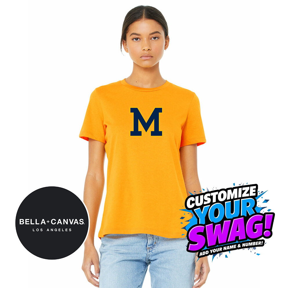 Bella + Canvas B6400 Women's Relaxed Jersey Short-Sleeve T-Shirt - Midland Baseball