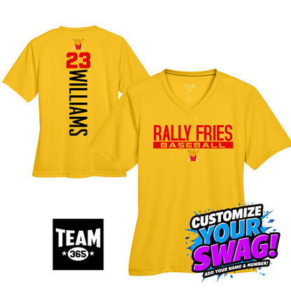 GAME TIME - Team 365 TT11W Women's Zone Performance T-Shirt - Team Rally Fries Baseball