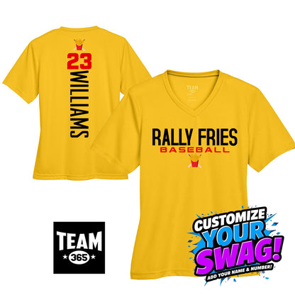 GAME TIME - Team 365 TT11W Women's Zone Performance T-Shirt - Team Rally Fries Baseball