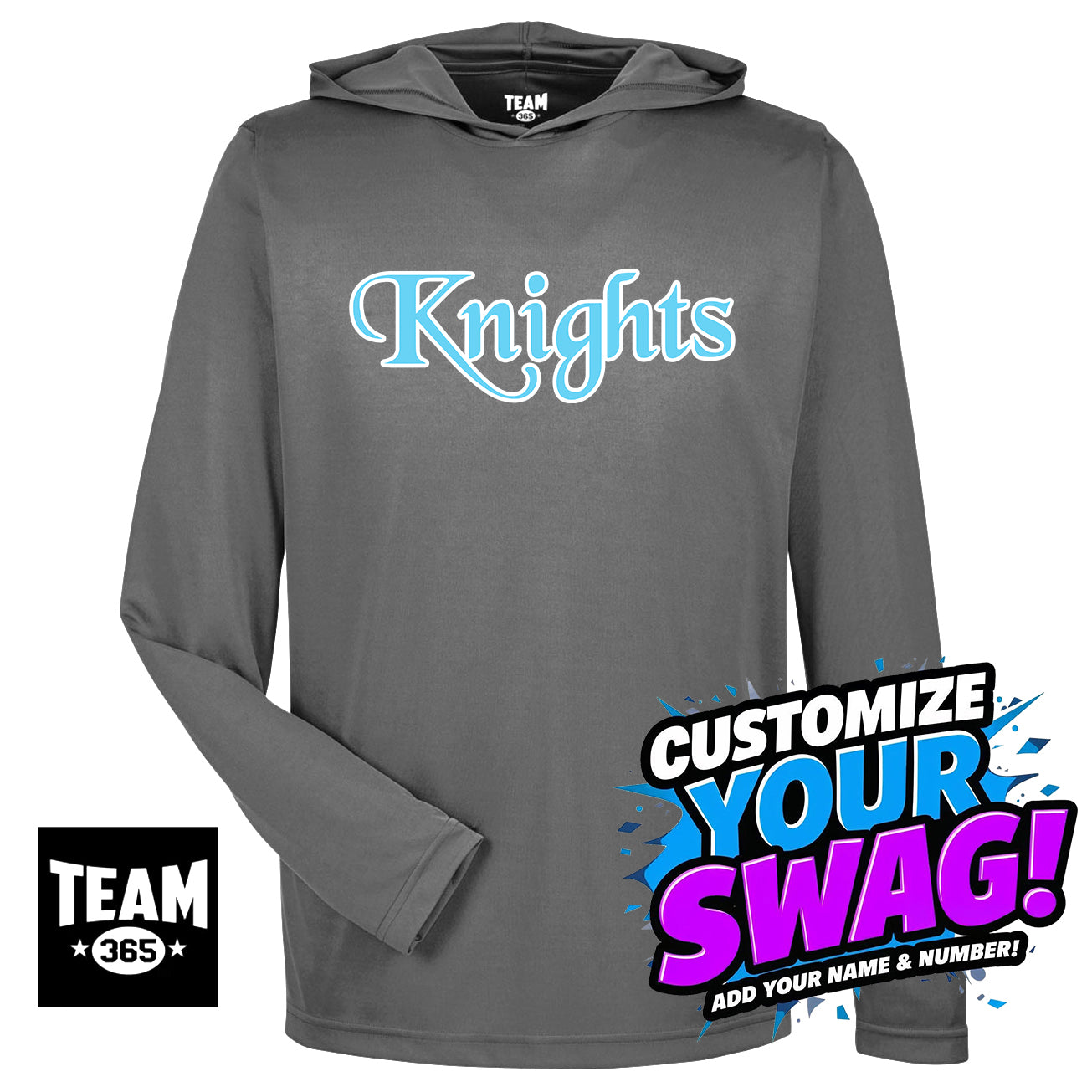 Team 365 Youth & Men's Zone Performance Hoodie - Knights Baseball
