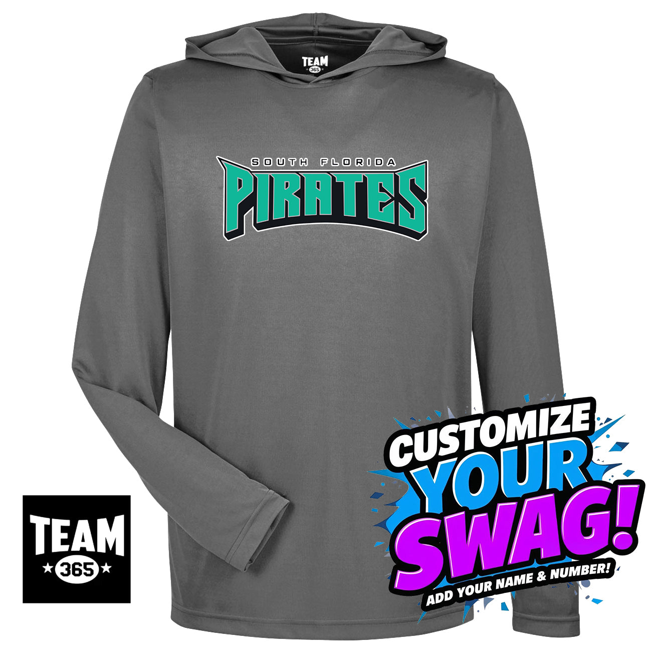 Team 365 Youth & Men's Zone Performance Hoodie - South Florida Pirates