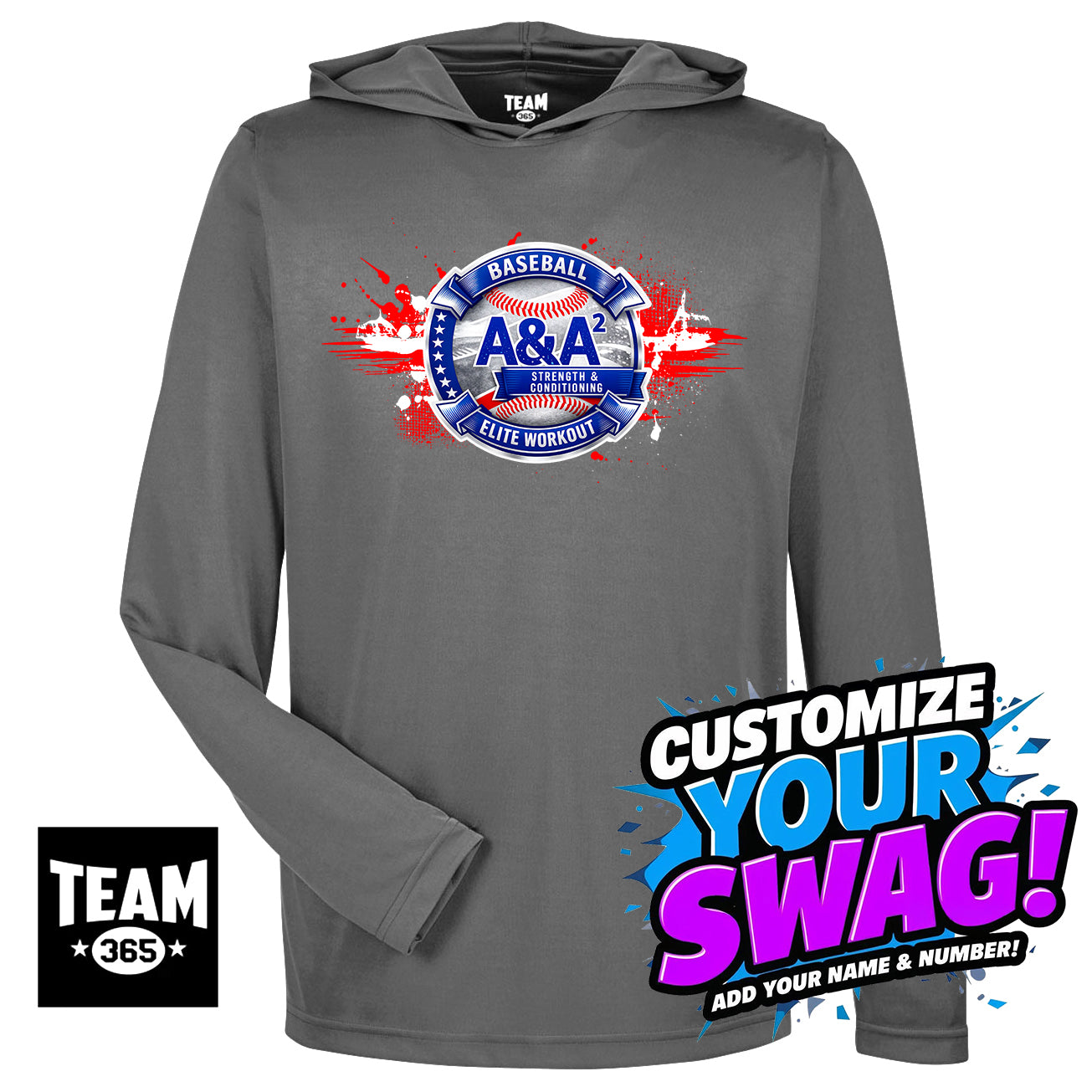 Team 365 Youth & Men's Zone Performance Hoodie - A&A Baseball Elite