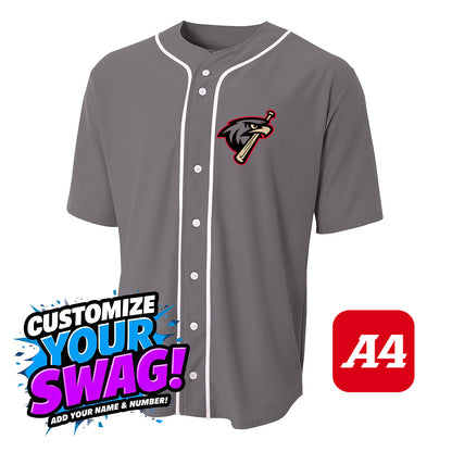 A4 Apparel N4184 Game Day Classic Baseball Jersey - MSA Redtails Baseball