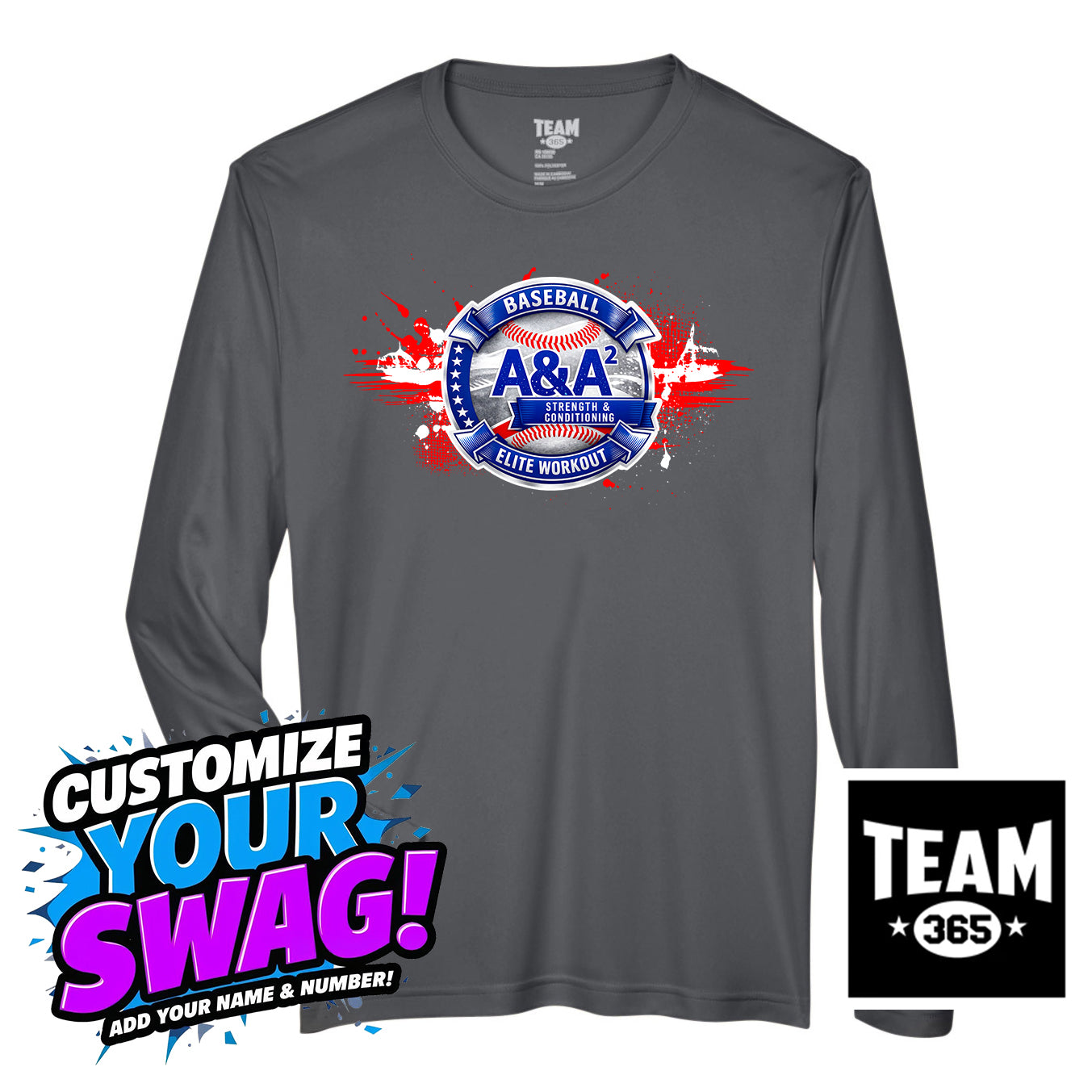 Team 365 Youth & Men's Zone Performance Long-Sleeve T-Shirt - A&A Baseball Elite
