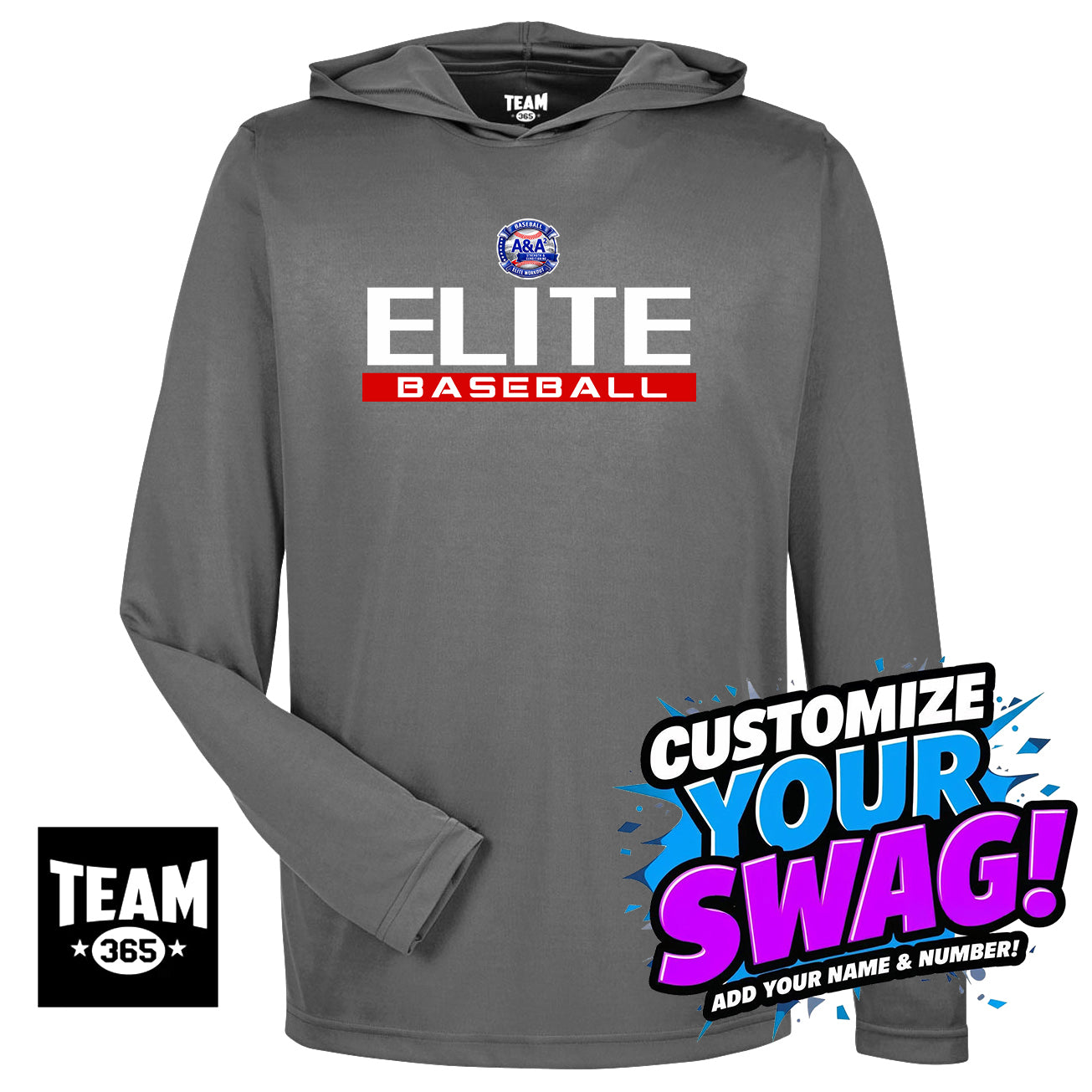 Team 365 Youth & Men's Zone Performance Hoodie - A&A Baseball Elite