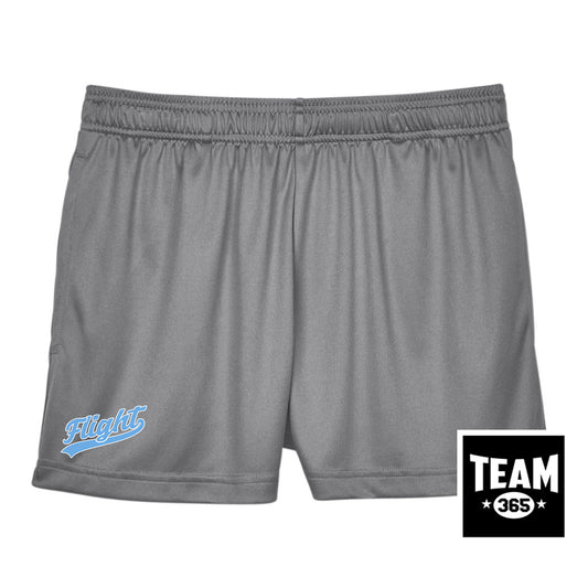 Team 365 TT11SHW Women's Zone Performance Short - FCF Flight Baseball Blue