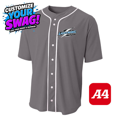 A4 Apparel N4184 Game Day Classic Baseball Jersey - Lightning Premier Softball