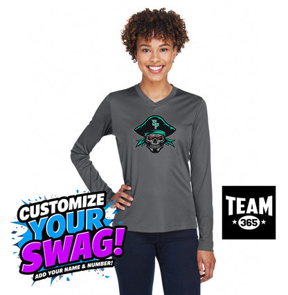 Team 365 TT11WL Women's Zone Performance Long-Sleeve T-Shirt - South Florida Pirates