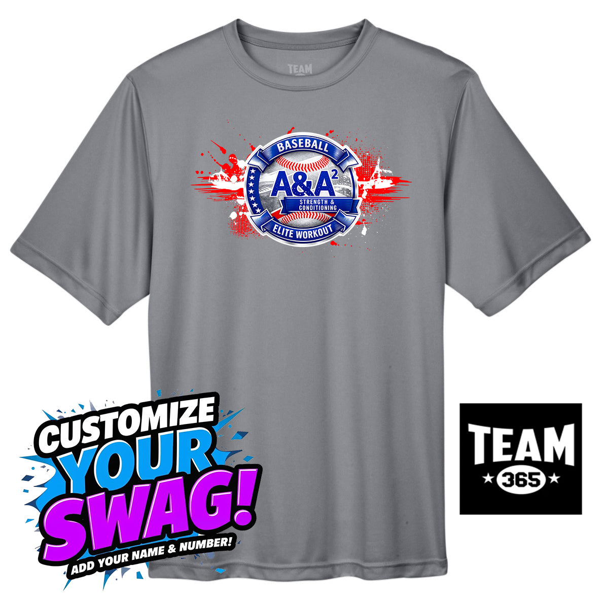 Team 365 Youth & Men's Zone Performance T-Shirt - A&A Baseball Elite