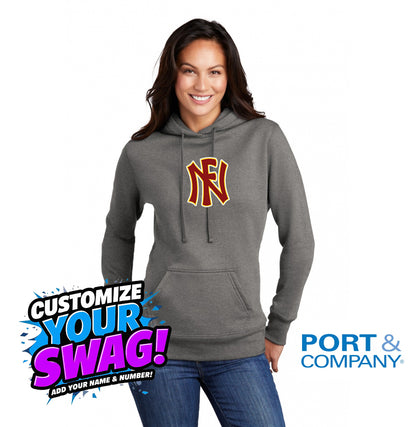 Port & Company Women's Core Fleece Pullover Hooded Sweatshirt LPC78H - North Florida Tribe