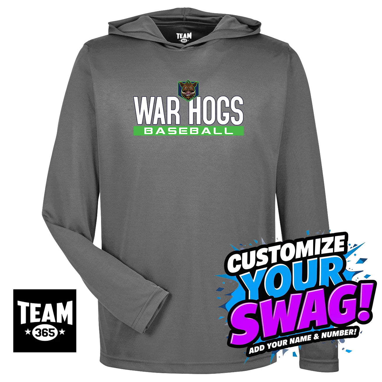 Team 365 Youth & Men's Zone Performance Hoodie - OBP War Hogs