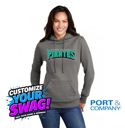 Port & Company Women's Core Fleece Pullover Hooded Sweatshirt LPC78H - South Florida Pirates