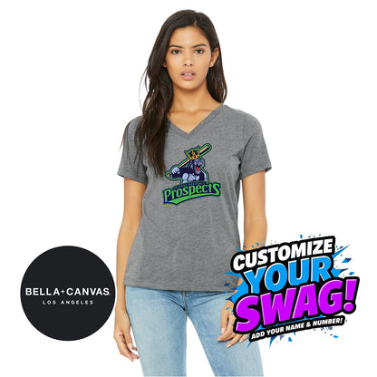 Bella + Canvas 6415 Ladies' Relaxed Triblend V-Neck T-Shirt - Gorilla Kings