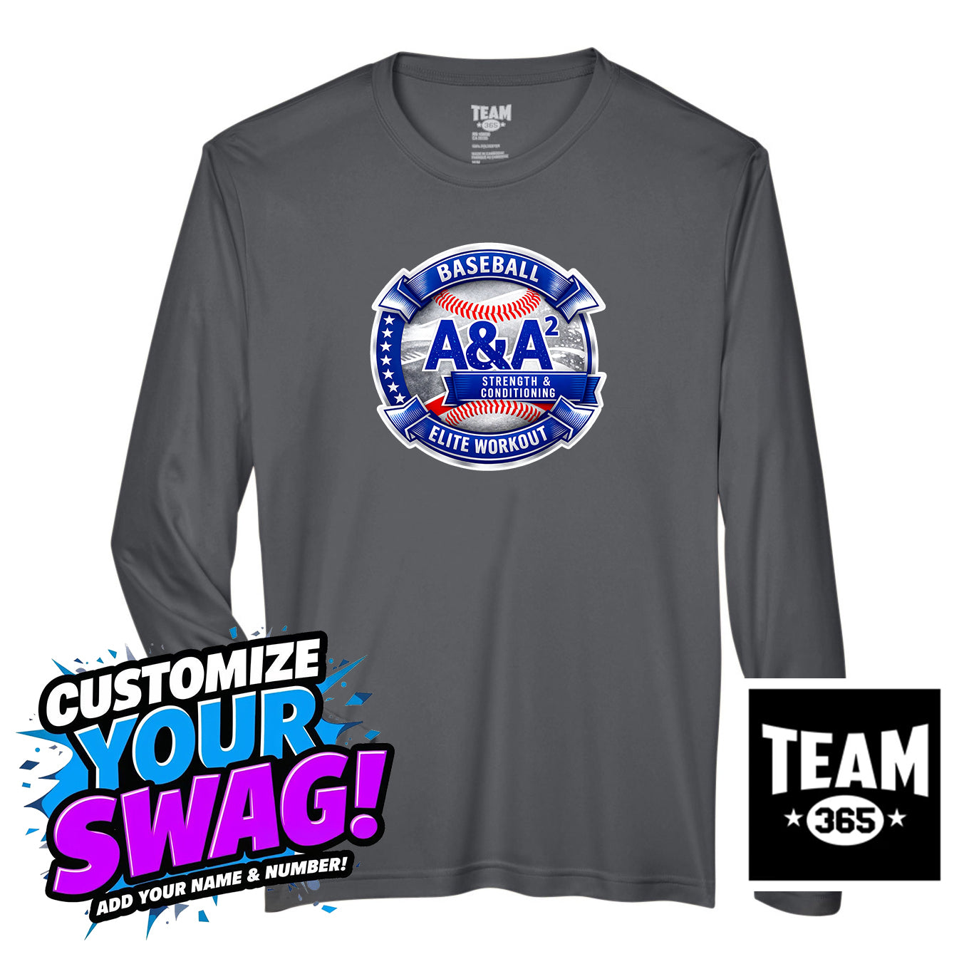 Team 365 Youth & Men's Zone Performance Long-Sleeve T-Shirt - A&A Baseball Elite
