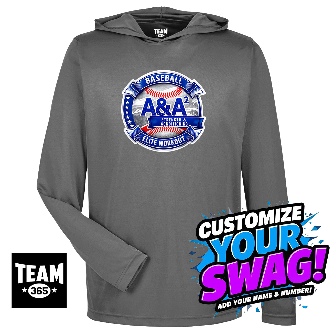 Team 365 Youth & Men's Zone Performance Hoodie - A&A Baseball Elite