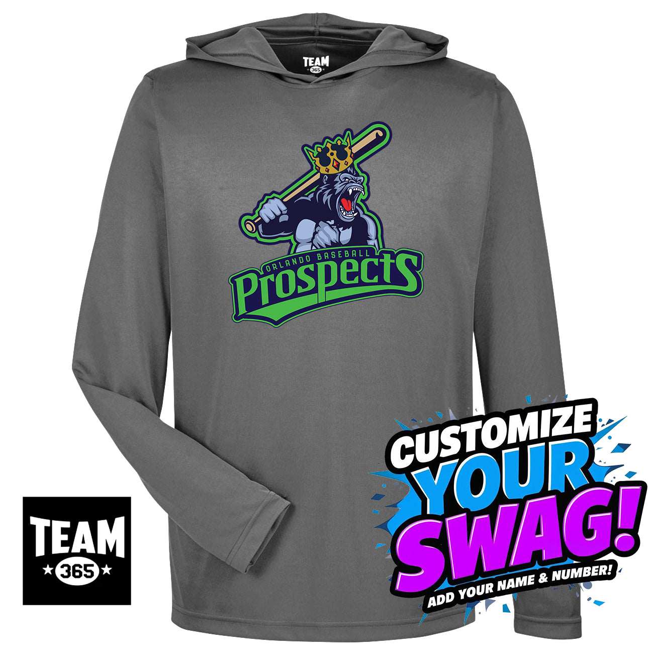Team 365 Youth & Men's Zone Performance Hoodie - OBP Gorilla Kings