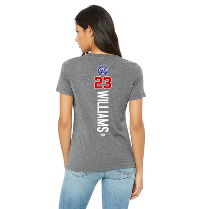 Bella + Canvas 6415 Ladies' Relaxed Triblend V-Neck T-Shirt - A&A Baseball Elite