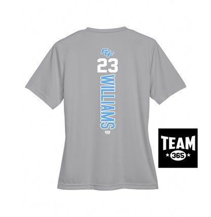 Team 365 TT11W Women's Zone Performance T-Shirt - FCF Flight Baseball Blue