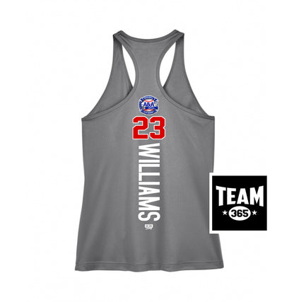 Team 365 TT11WRC Women's Zone Performance Racerback Tank - A&A Baseball Elite