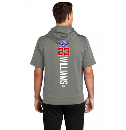 Sport-Tek Sport-Wick Fleece Short Sleeve Hooded Pullover ST251 - A&A Baseball Elite