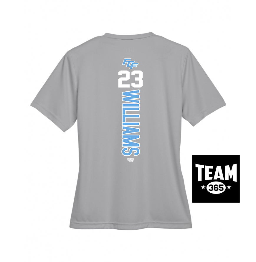 Team 365 TT11W Women's Zone Performance T-Shirt - FCF Flight Baseball Blue
