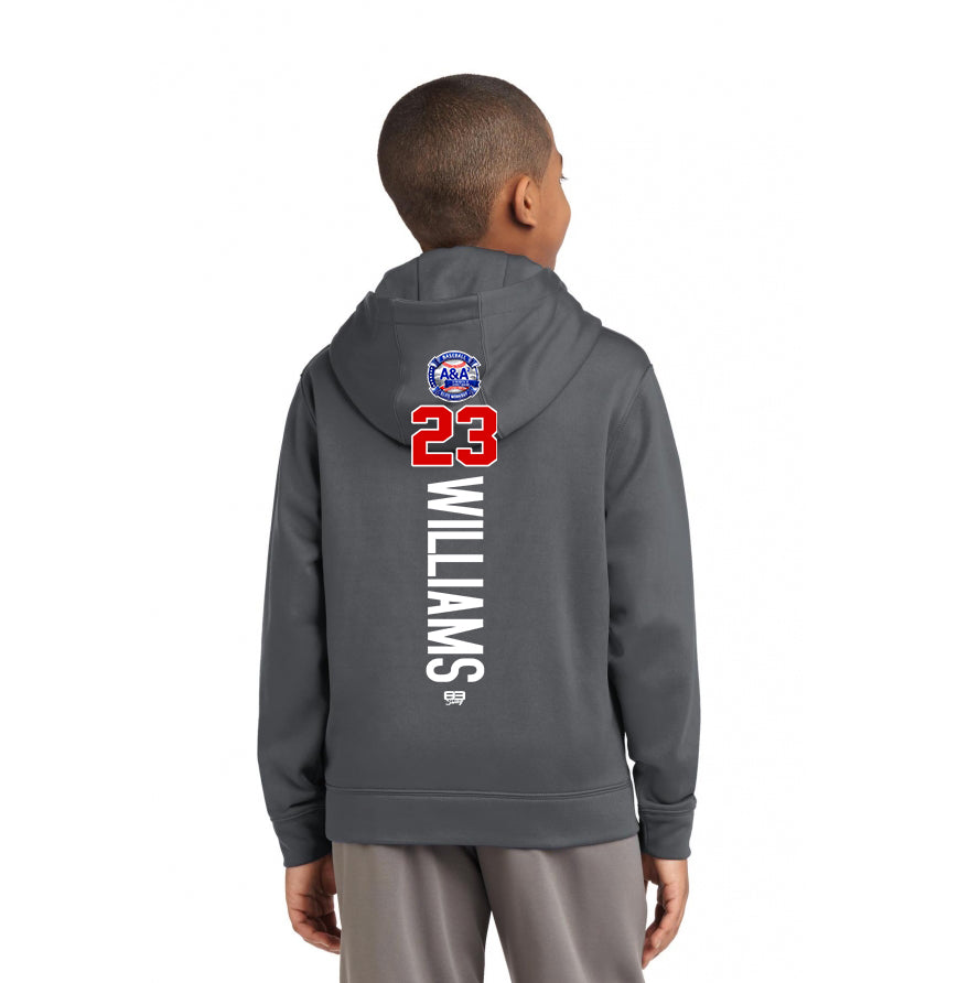 Sport-Tek Youth Sport-Wick Fleece Hooded Pullover YST244 - A&A Baseball Elite