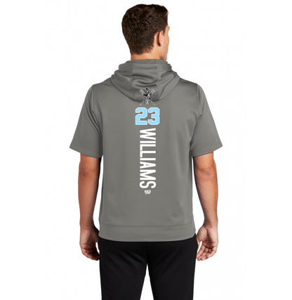 Sport-Tek Sport-Wick Fleece Short Sleeve Hooded Pullover ST251 - St. Johns Titans Baseball
