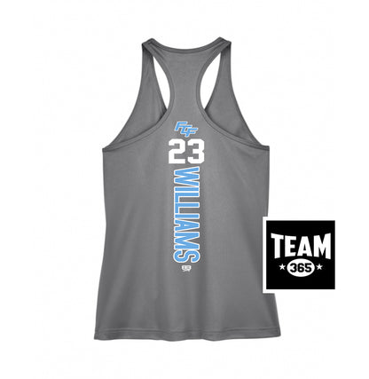 Team 365 TT11WRC Women's Zone Performance Racerback Tank - FCF Flight Baseball Blue