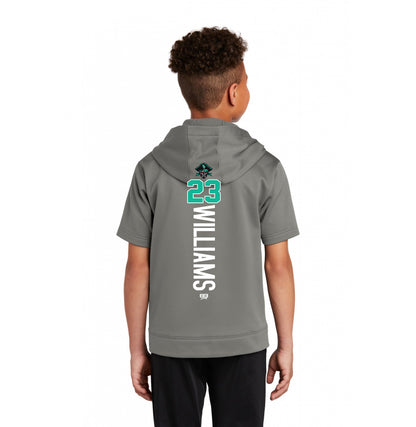 Sport-Tek Youth Sport-Wick Fleece Short Sleeve Hooded Pullover YST251 - South Florida Pirates