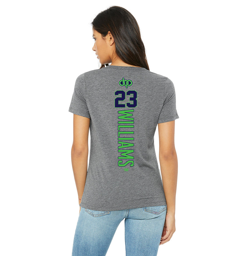 Bella + Canvas 6415 Ladies' Relaxed Triblend V-Neck T-Shirt - OBP - Swamp Kings