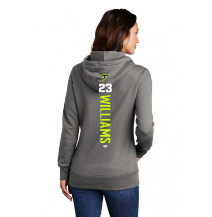 Port & Company Women's Core Fleece Pullover Hooded Sweatshirt LPC78H - Ponte Vedra Thunder Baseball