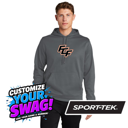 Sport-Tek Sport-Wick Fleece Hooded Pullover F244 - FCF Flight Baseball