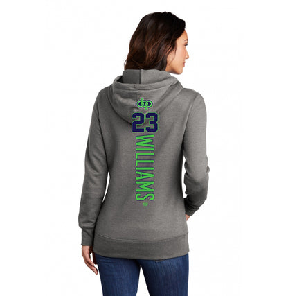 Port & Company Women's Core Fleece Pullover Hooded Sweatshirt LPC78H - OBP Swamp Kings