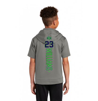 Sport-Tek Youth Sport-Wick Fleece Short Sleeve Hooded Pullover YST251 - OBP Gorilla Kings
