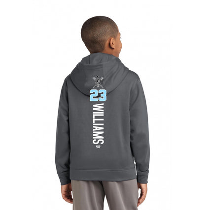Sport-Tek Youth Sport-Wick Fleece Hooded Pullover YST244 - St. Johns Titans Baseball