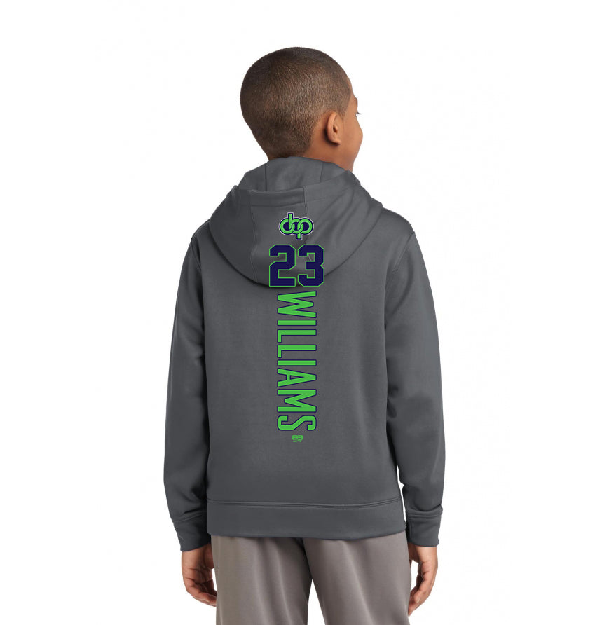 Sport-Tek Youth Sport-Wick Fleece Hooded Pullover YST244 - OBP