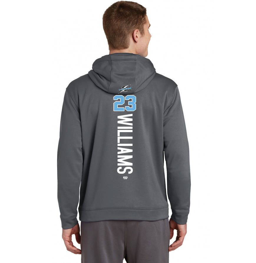 Sport-Tek Sport-Wick Fleece Hooded Pullover F244 - Lightning Premier Softball