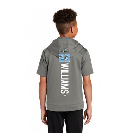Sport-Tek Youth Sport-Wick Fleece Short Sleeve Hooded Pullover YST251 - Lightning Premier Softball