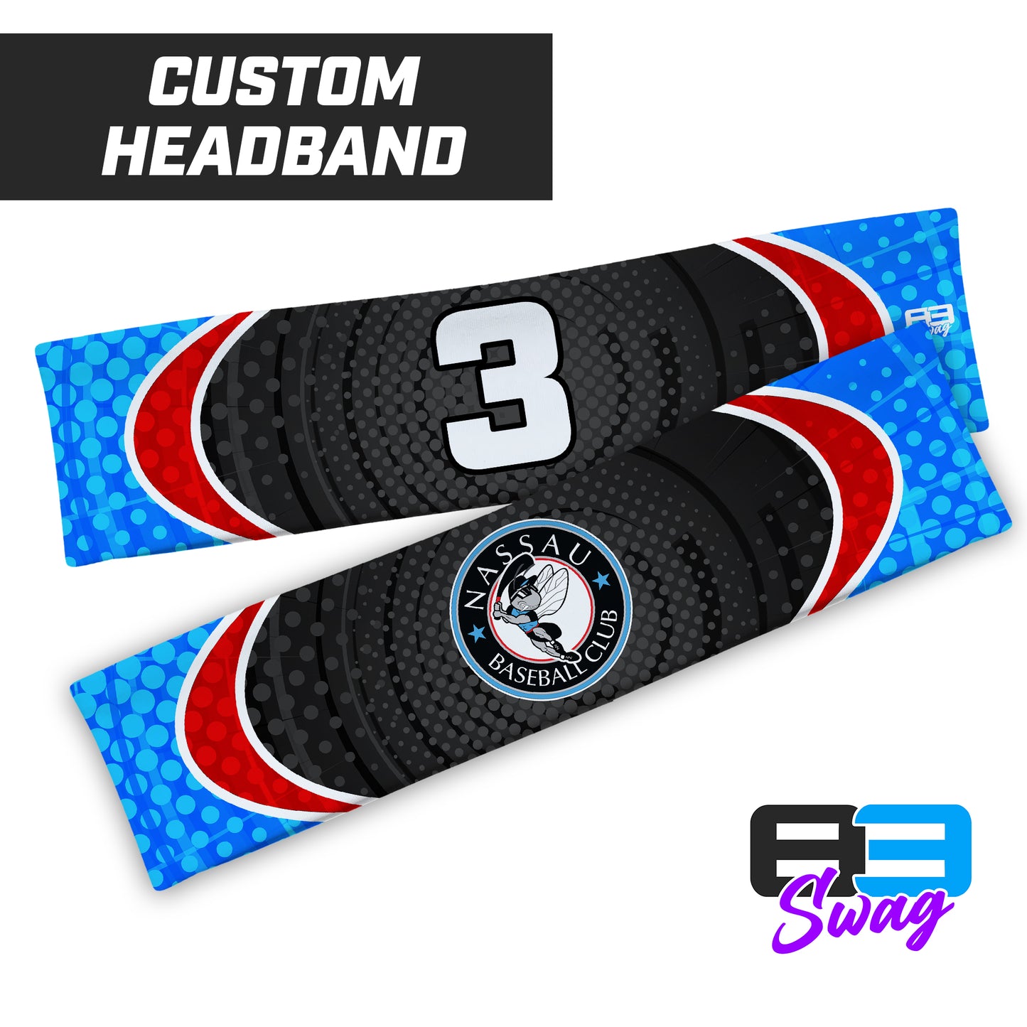 CUSTOM - Sports Headband - NBC Gnats Baseball